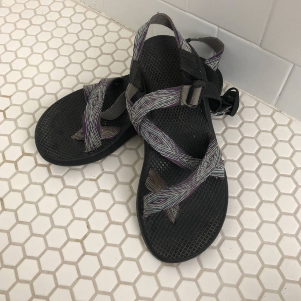 Chaco Women's Size 9 Light Blue and Purple